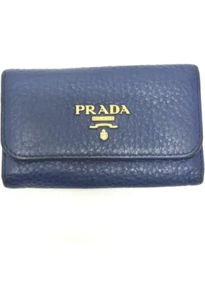 Prada Dames, Pre-owned, Blauw, Maat: ONE Size Leer