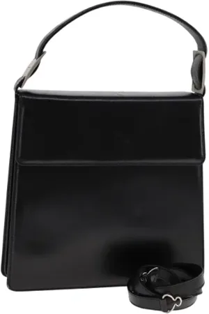Salvatore Ferragamo Dames, Pre-owned, Zwart, Maat: ONE Size Leer