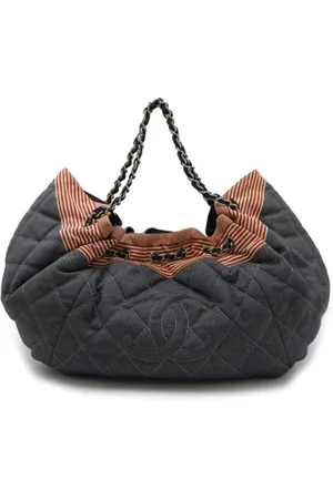 CHANEL Dames, Pre-owned, Blauw, Maat: ONE Size Denim