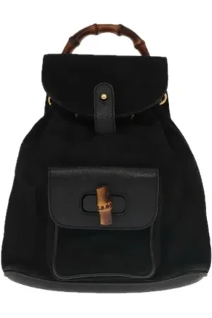 Gucci Dames, Pre-owned, Zwart, Maat: ONE Size Suède