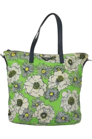 Prada Dames, Pre-owned, Groen, Maat: ONE Size Nylon