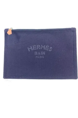 Hermès Dames, Pre-owned, Blauw, Maat: ONE Size Katoen