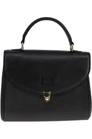 Burberry Dames, Pre-owned, Zwart, Maat: ONE Size Leer