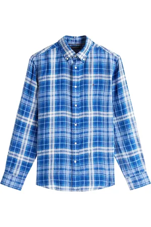Tommy Hilfiger Heren, Overhemden, Blauw, Maat: S Linnen