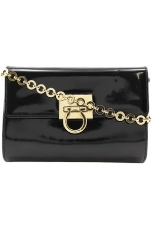 Salvatore Ferragamo Dames, Pre-owned, Zwart, Maat: ONE Size