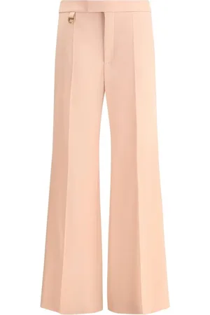 Chloé Dames, Broeken, Roze, Maat: M Wol