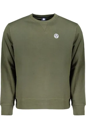 North Sails Heren, Sweatshirts & Hoodies, Groen, Maat: XL Katoen