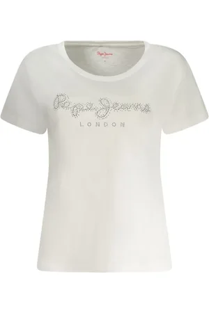 Pepe Jeans Dames, Tops, Wit, Maat: XL Katoen