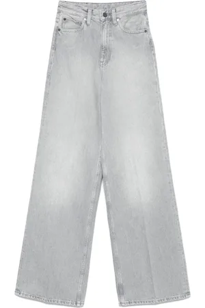 Calvin Klein Dames, Jeans, Grijs, Maat: W29 L32 Katoen