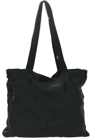 CHANEL Dames, Pre-owned, Zwart, Maat: ONE Size Zijde