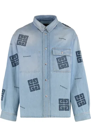 Givenchy Heren, Overhemden, Blauw, Maat: XL Denim