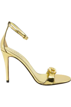 VALENTINO GARAVANI Dames, Schoenen, Geel, Maat: 36 EU Leer