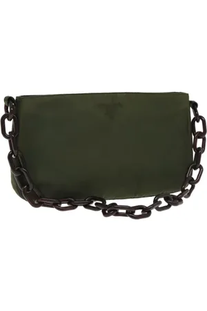 Prada Dames, Pre-owned, Groen, Maat: ONE Size Nylon