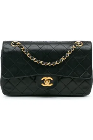 CHANEL Dames, Pre-owned, Zwart, Maat: ONE Size Leer