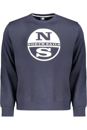 North Sails Heren, Sweatshirts & Hoodies, Blauw, Maat: 2XL Katoen