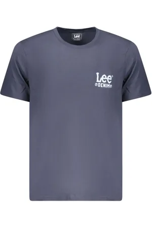 Lee Heren, Tops, Blauw, Maat: 2XL Katoen