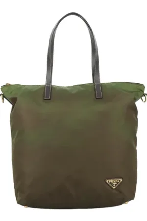 Prada Dames, Pre-owned, Groen, Maat: ONE Size Nylon