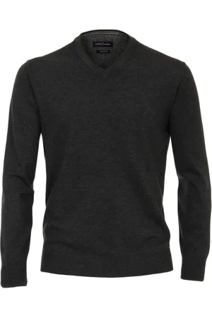 Casa Moda Heren, Truien, Grijs, Maat: S