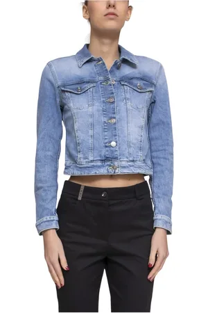 Dondup Dames, Jassen, Blauw, Maat: S Denim