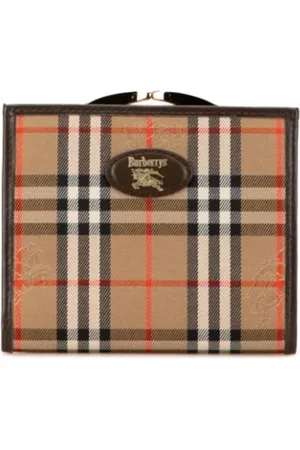 Burberry Dames, Pre-owned, Bruin, Maat: ONE Size Leer