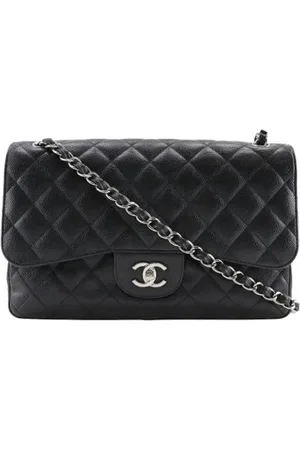 CHANEL Dames, Pre-owned, Zwart, Maat: ONE Size Leer