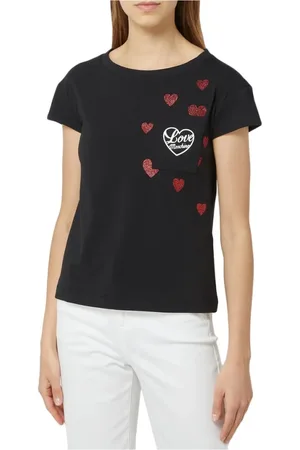Moschino Dames, Tops, Zwart, Maat: XL Katoen