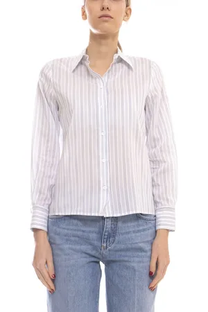PESERICO SIGN Dames, Blouses & Shirts, Blauw, Maat: S