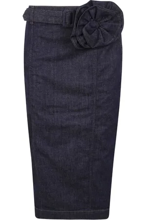 Blugirl Dames, Rokken, Blauw, Maat: W27 Katoen