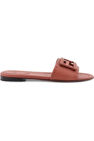 Fendi Dames, Schoenen, Bruin, Maat: 37 1/2 EU Leer