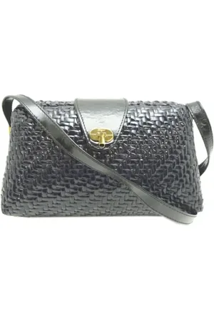 Salvatore Ferragamo Dames, Pre-owned, Zwart, Maat: ONE Size Leer