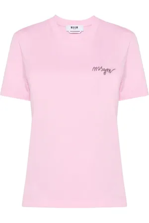 Msgm Dames, Tops, Roze, Maat: 2XS Katoen
