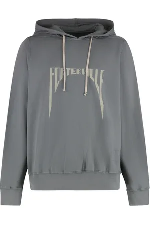 Rick Owens Heren, Sweatshirts & Hoodies, Grijs, Maat: XS Katoen