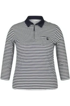 Rabe Dames, Tops, Zwart, Maat: 3XL