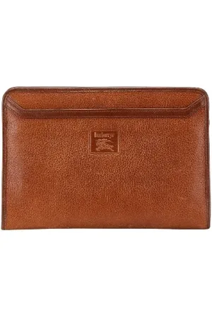 Burberry Dames, Pre-owned, Bruin, Maat: ONE Size Leer