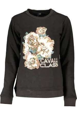 Roberto Cavalli Dames, Sweatshirts & Hoodies, Zwart, Maat: XS
