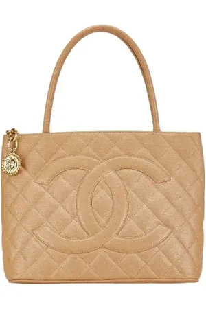 CHANEL Dames, Pre-owned, Bruin, Maat: ONE Size Leer