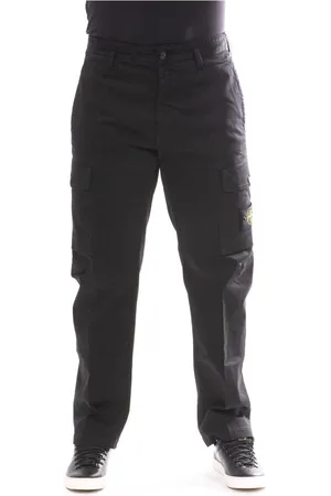 Stone Island Heren, Broeken, Zwart, Maat: W34 Katoen