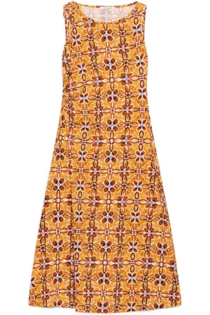 Maliparmi Dames, Jurken, Oranje, Maat: XS Polyamide