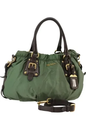 Prada Dames, Pre-owned, Groen, Maat: ONE Size Nylon