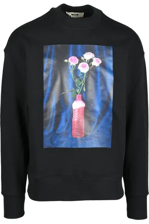 Msgm Heren, Sweatshirts & Hoodies, Zwart, Maat: 2XS Katoen