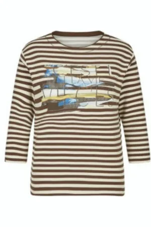 Rabe Dames, Tops, Bruin, Maat: L