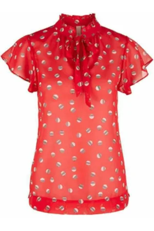 QS by s.Oliver Dames, Blouses & Shirts, Rood, Maat: M