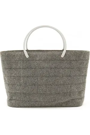 CHANEL Dames, Pre-owned, Grijs, Maat: ONE Size Tweed