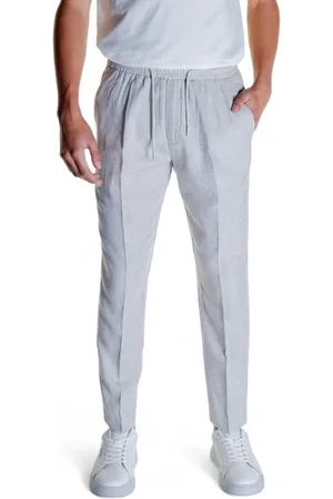 Antony Morato Heren, Broeken, Grijs, Maat: 2XL Linnen