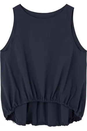 HERNO Dames, Tops, Blauw, Maat: XS Leer