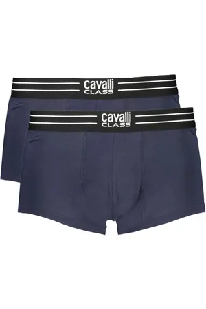Roberto Cavalli Heren, Ondergoed, Blauw, Maat: L Katoen