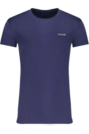 Gaudi Heren, Tops, Blauw, Maat: L Katoen