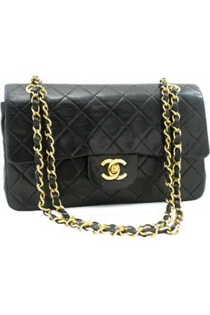 CHANEL Dames, Pre-owned, Zwart, Maat: ONE Size Leer