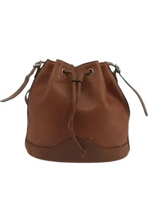 Burberry Dames, Pre-owned, Bruin, Maat: ONE Size Leer