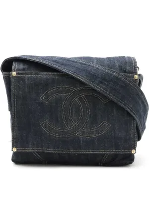 CHANEL Dames, Pre-owned, Blauw, Maat: ONE Size Denim